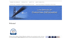 Desktop Screenshot of diedoardolaw.com